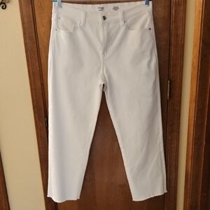Kensie White Cropped Ankle Jeans